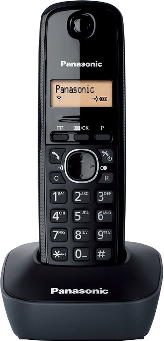 Panasonic KX-TG1611 Teléfono Inalámbrico Negro Panasonic KX-TG1611 Teléfono Inalámbrico Negro